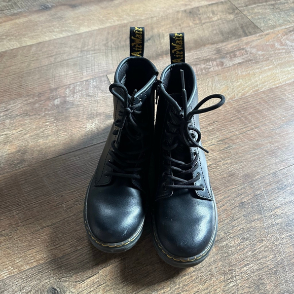 Dr. Martens 1460 Black Smooth Leather Lace Up Boots US 3 - Picture 4 of 16